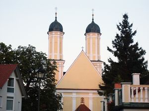 St. Wendelin, barocke Wallfahrtskirche in Obergermaringen